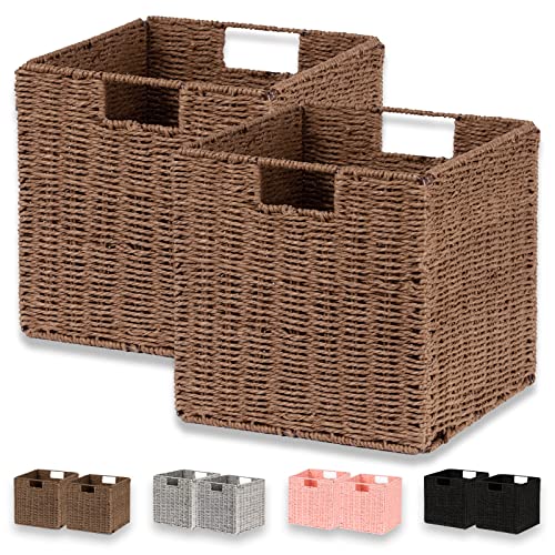Hand-Woven Paper Rope Storage Baskets