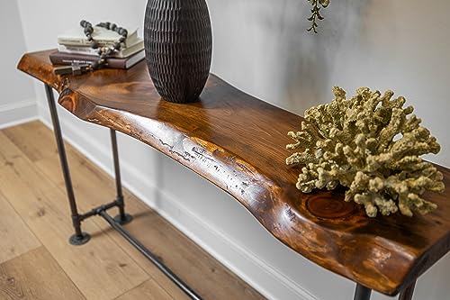 Handcrafted Industrial Console Table