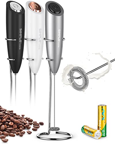 Elementi Milk Frother Handheld - Wisking Tool Electric - Hand Frother for Coffee - Electric Stirrer & Mini Mixer - Drink Mixer Handheld Milk Frother