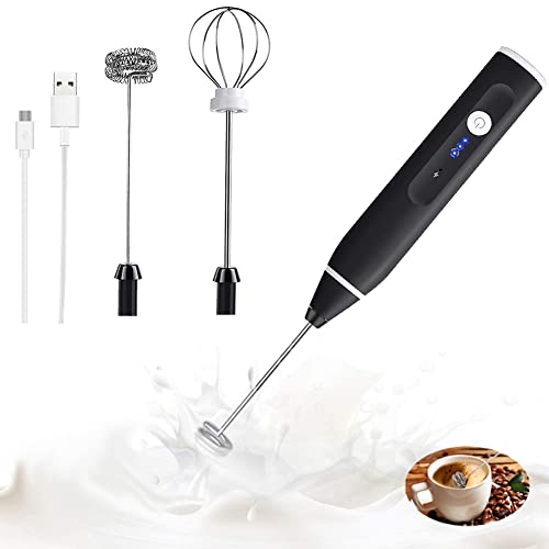 Handheld Milk Frother with USB Rechargeable Battery
