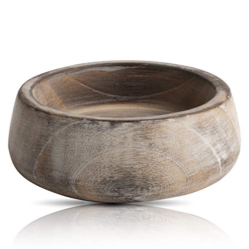 Handmade Decorative Wooden Snack Serving Bowl