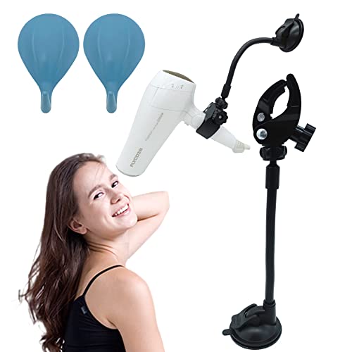 Amersis 360 Degree Rotating Lazy Hair Dryer Stand Hand Free with Heavy  Base, Adjustable Height Hair Dryer Holder Hands-Free Blow Dryer Holder