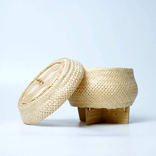 Handwoven Bamboo Rice Steamer Serving Basket