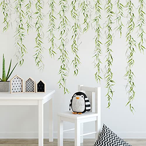 Hanging Willow Leaf Wall Decals