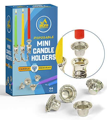 Hanukkah Mini Candle Holders - Drip Guard Foil Cups