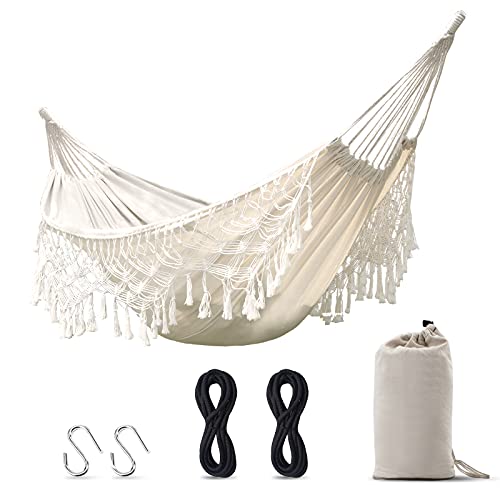 HAOLAIWU Large Brazilian Macrame Fringe Hammock