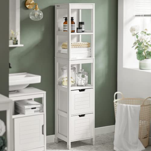 Haotian FRG126-W White Bathroom Storage Cabinet