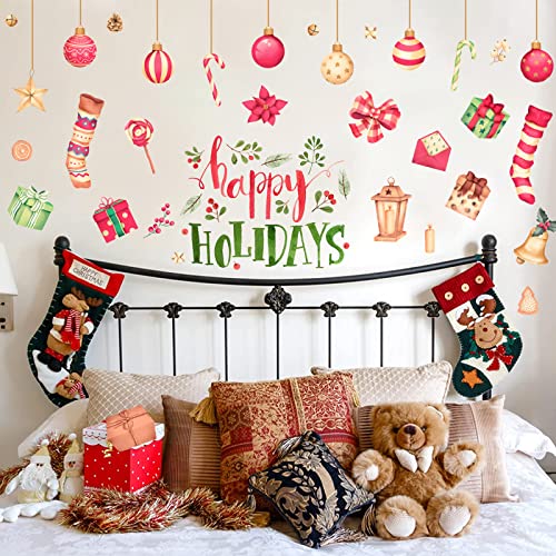 Happy Holiday Wall Decal Stickers
