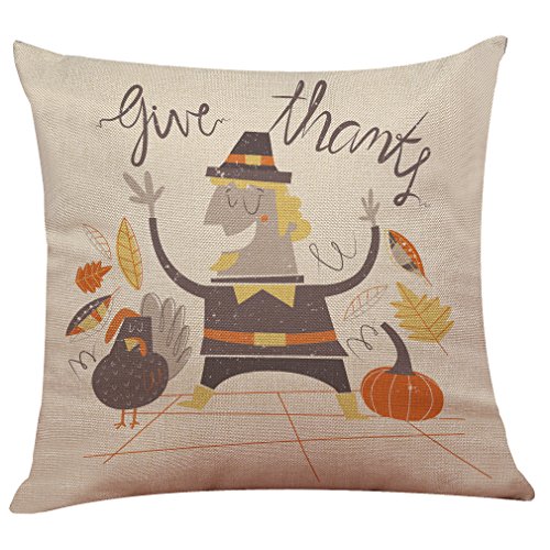 Happy Thanksgiving Pumpkin Pillow Covers - Festive Fall Decor