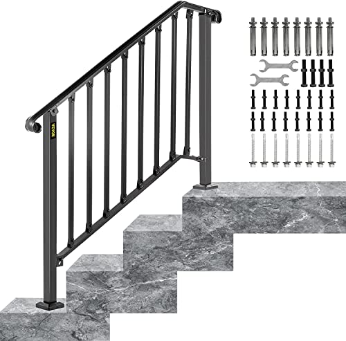 Happybuy Outdoor Handrails for 3 or 4 Steps