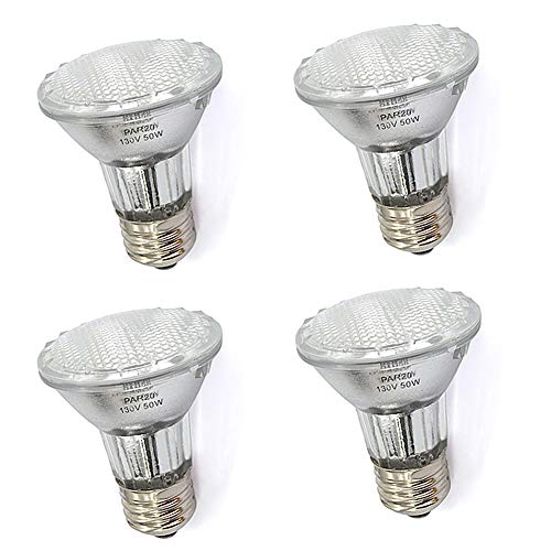 haraqi PAR20 50W E26 Medium Base Halogen Flood Light Bulbs