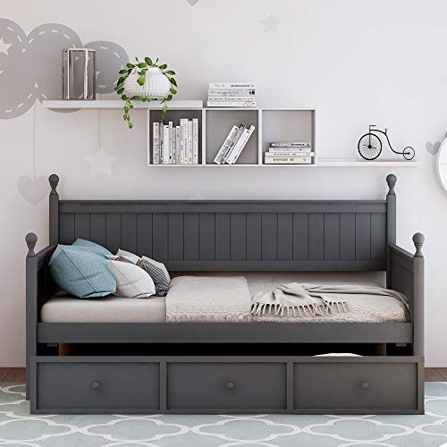 Harper & Bright Designs Twin Daybed with Drawers