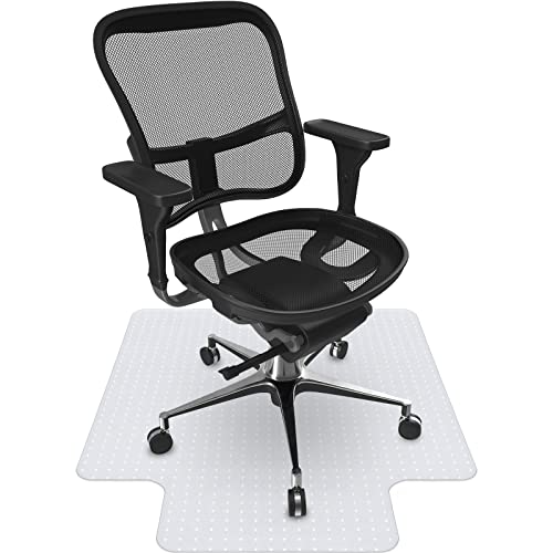 36" x 48'' Office Chair Mats for Carpet - Transparent PVC Plastic with Studs