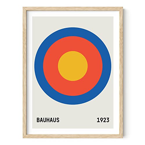 Bauhaus Framed Wall Art - Contemporary Geometric Poster