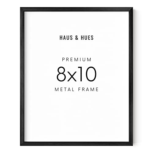 HAUS AND HUES 8x10 Black Aluminum Picture Frame