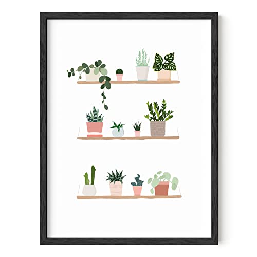 Botanical Plant Print Wall Art - Cactus and Succulents