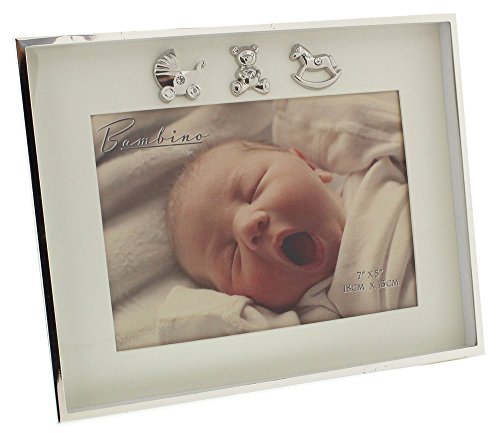 Silver & Ivory Newborn 7x5" Photo Frame by Haysom Interiors