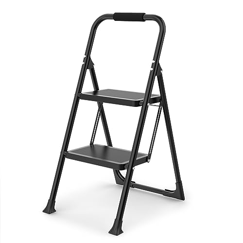 HBTower 2 Step Ladder with Cushioned Handle
