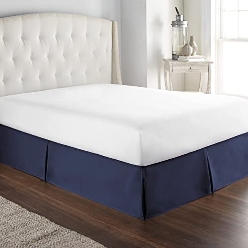 HC Collection Twin Bed Skirt - Navy