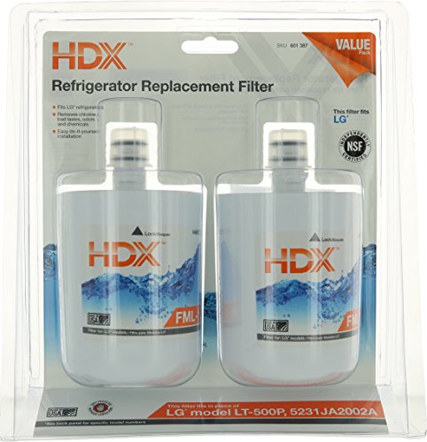 HDX FML-1 Water Filter for LG Refrigerators (2 Pack)