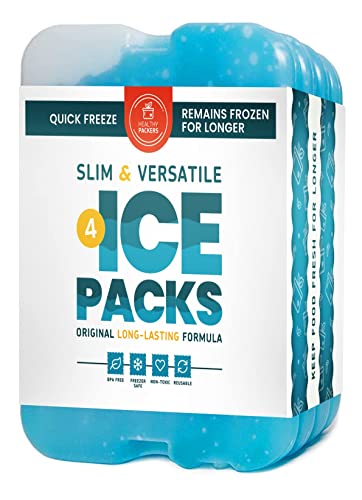 10 x Ice Packs for Lunch Box, Slim Ice Packs Quick Cooling & Long-Lasting  for Lunch Boxes/Office/Job…See more 10 x Ice Packs for Lunch Box, Slim Ice