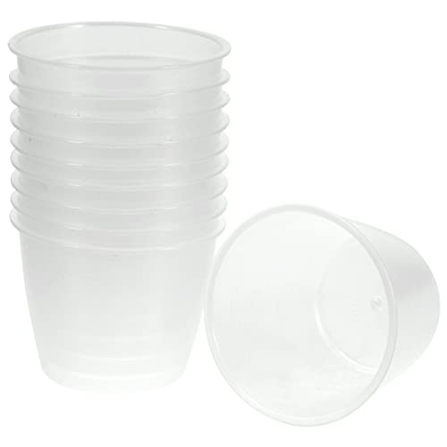 Healvian Rice Measuring Cups - 10PCS Clear Plastic Cup for Dry and Liquid Ingredients