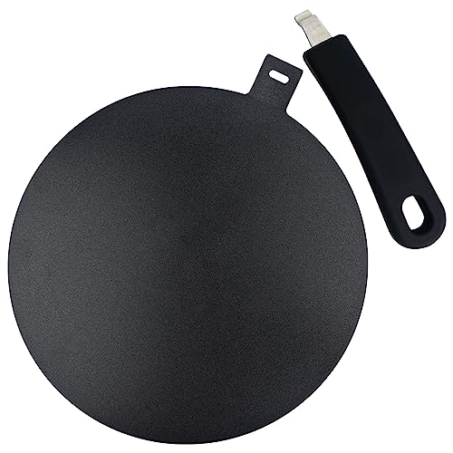 Heat Diffuser for Glass Cooktop, Induction Cooktop Adapter Plate for Moka Pot and Pans, Spray Teflon Paint with Detachable Handle, 9.45 Inches