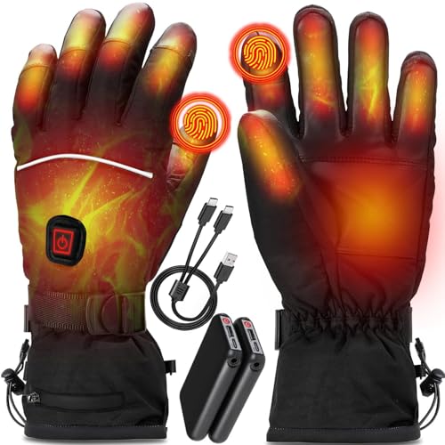 Electric Heated Gloves for Winter Sports and Outdoor Activities