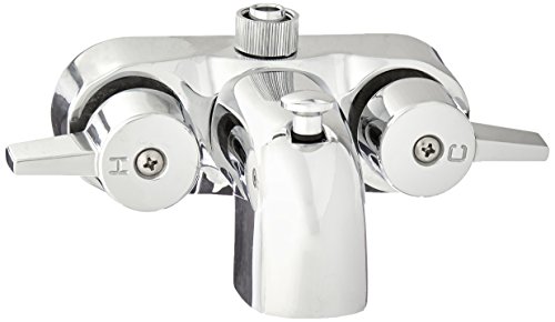 Heavy Duty 3 3/8" Centers Chrome Plated Diverter Clawfoot Tub Faucet