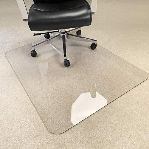 Kuyal Office Chair Mat for Carpets,Transparent Thick and Sturdy Highly Premium Quality Floor Mats for Low, Standard and No