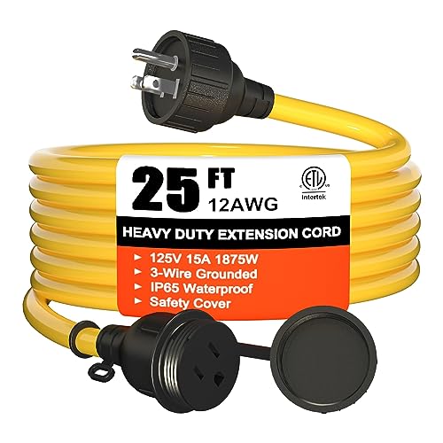 Heavy Duty Extension Cord with Outlet Cover