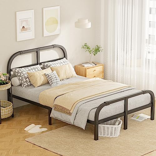 Heavy Duty Full Bed Frame with Headboard and Footboard