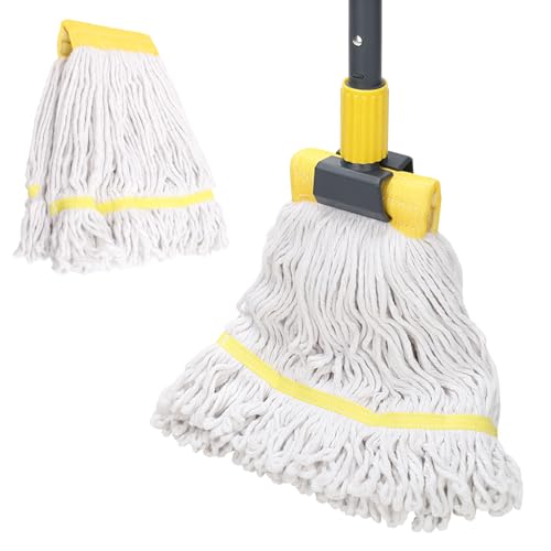 Heavy Duty Industrial Mop with Extra Replacement Mop Head