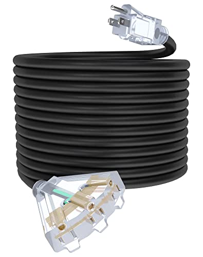 Heavy Duty Outdoor Extension Cord with 3-Outlets