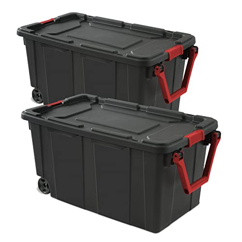 Rubbermaid ECOSense 28 Gal Recycled Plastic Storage Tote w/ Lid 3 Pack 