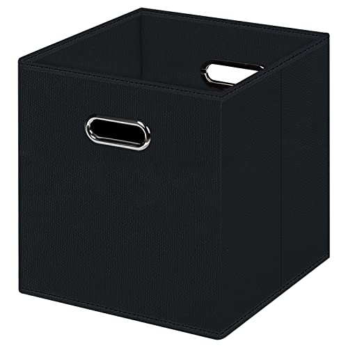 HEAYEEG Black Foldable Storage Cubes Bins
