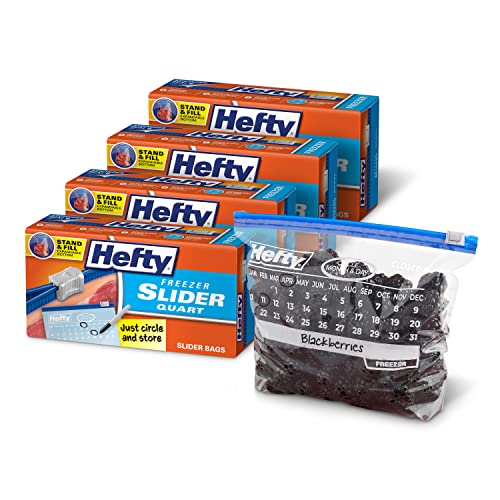 Hefty Slider Bags, Freezer, Gallon, Mega Pack - 56 bags