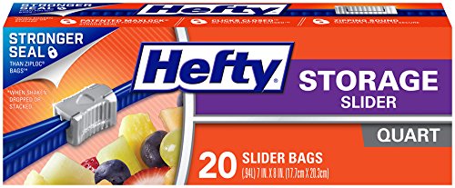 Hefty Slider Storage Bags - Keep Your Food Fresh and Organized
