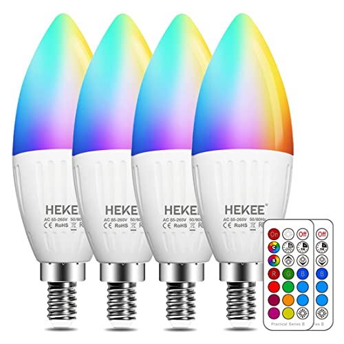 HEKEE E12 LED Candelabra Light Bulbs