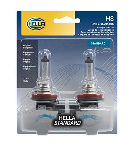 HELLA H8TB Standard Halogen Bulbs, 12 V, 35W