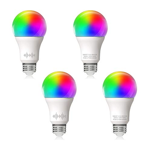 Helloify A19 LED Smart Bulb - High Brightness, Voice Control, APP Remote, Energy-saving