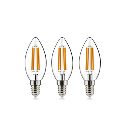 helloify Vintage LED Candelabra Bulb, 60W Equivalent, High Brightness