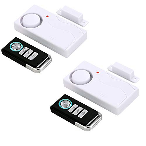 HENDUN Wireless Door Alarm with Remote (2 Pack)