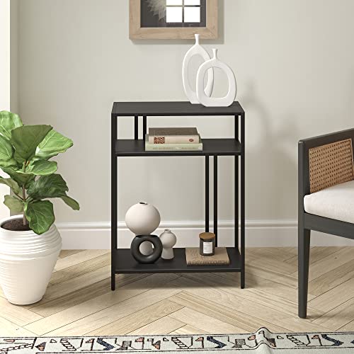 Henn&Hart 22" Console Table with Metal Shelves