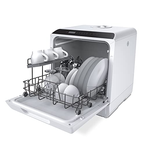 Black + Decker Countertop Dishwasher BCD6W 6 Setting Includes