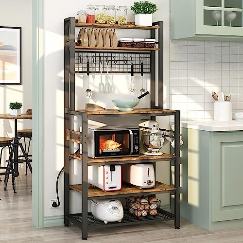 HHETOGOL Bakers Racks for Kitchens with Storage