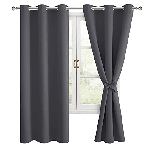 Hiasan Grommet Blackout Curtains - Thermal Insulated & Light Blocking Window Curtains