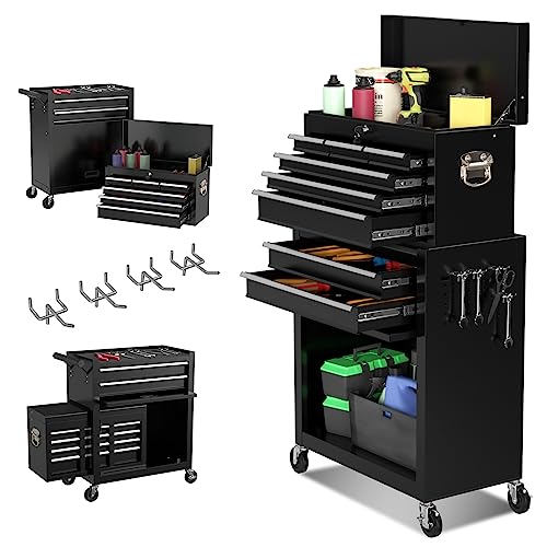Black+decker BDST60500APB Stackable Storage System - 3 Piece Set (Small, Deep Toolbox, and Rolling Tote)