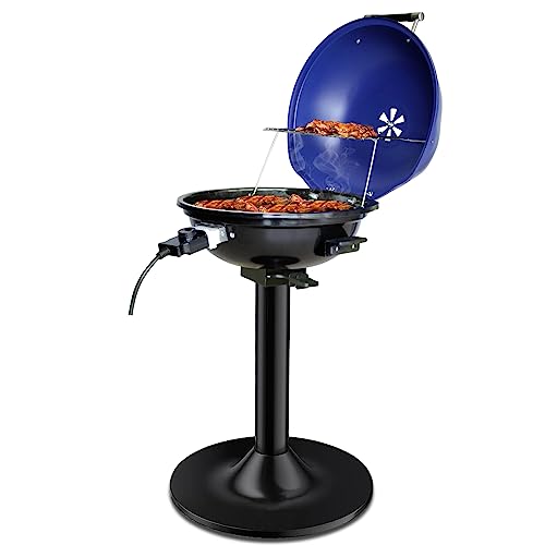 ManVi 1800W Smokeless Non-Stick Electric Grill With Stand