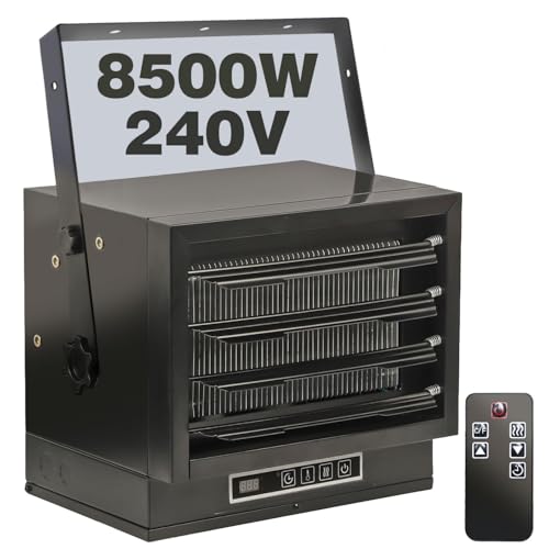 High Power Electric Garage Heater with Thermostat and Timer